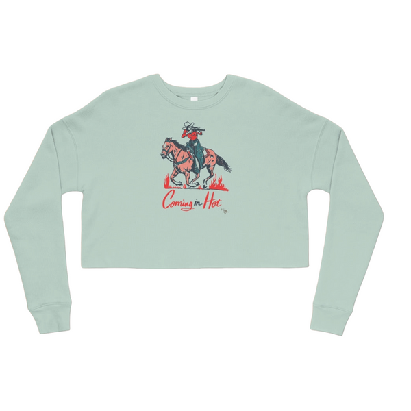 Coming in Hot Cropped Sweatshirt